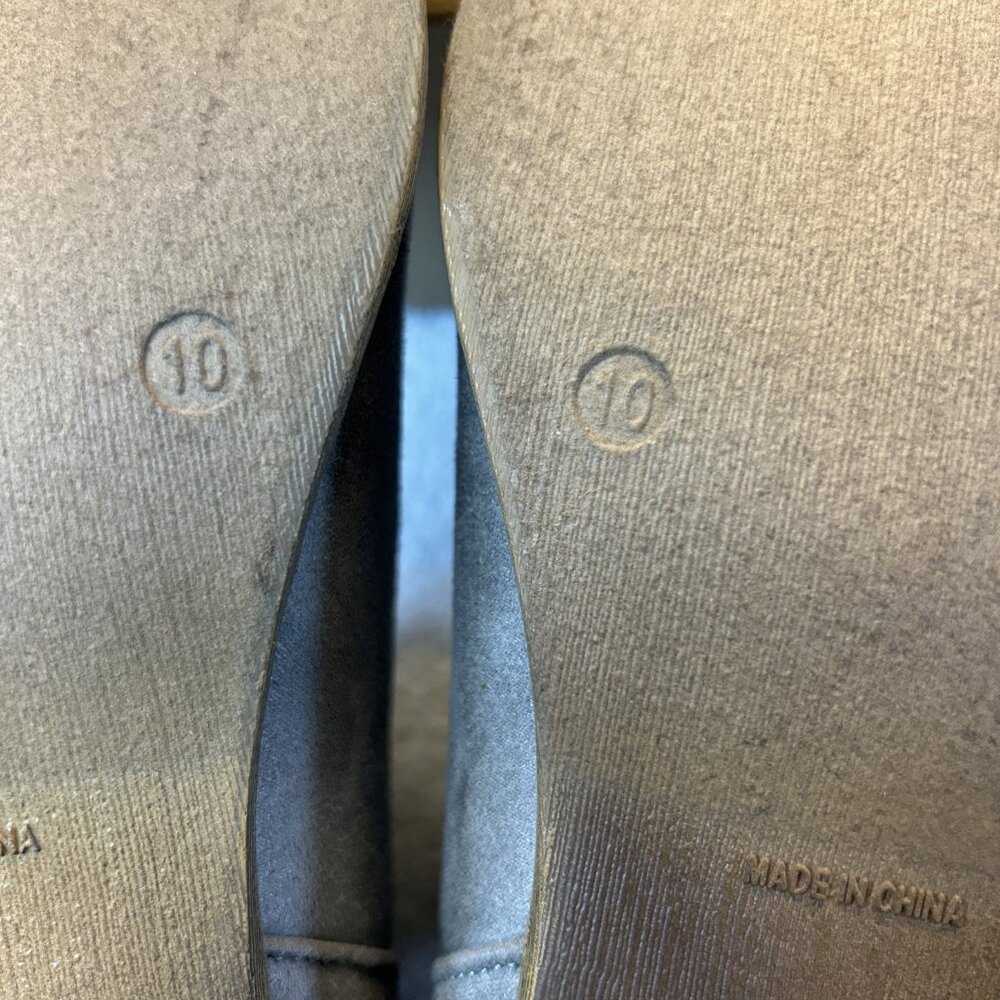 Journee Collection Grey Livvy Ankle Bootie Back Zip Size 10 NEW - Picture 6 of 8